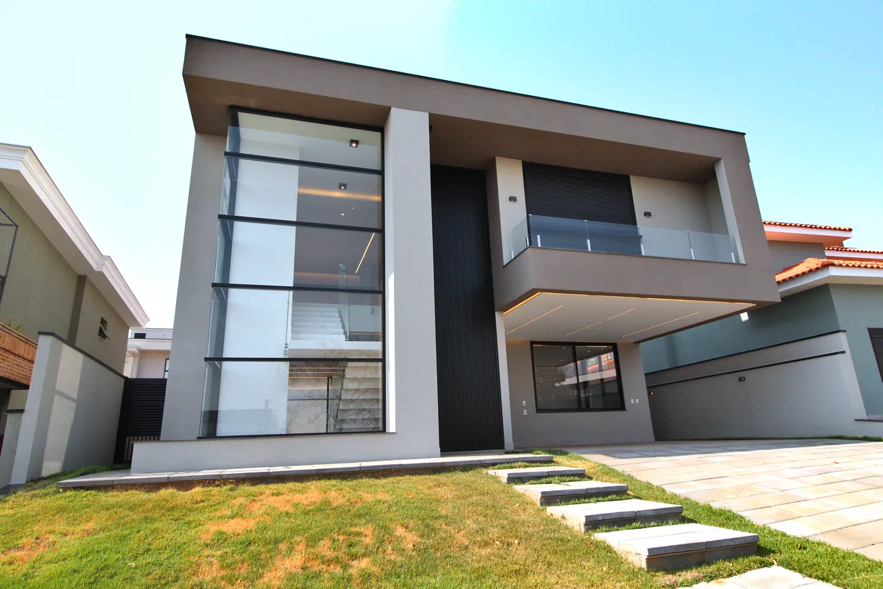 Casa moderna pronta para morar no Alphaville Dom Pedro 2 - Campinas